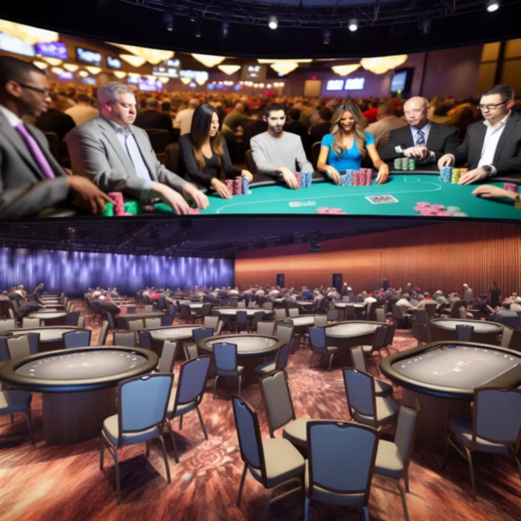 Sala eventowa Drava Stage przygotowana na wieczór pokerowy